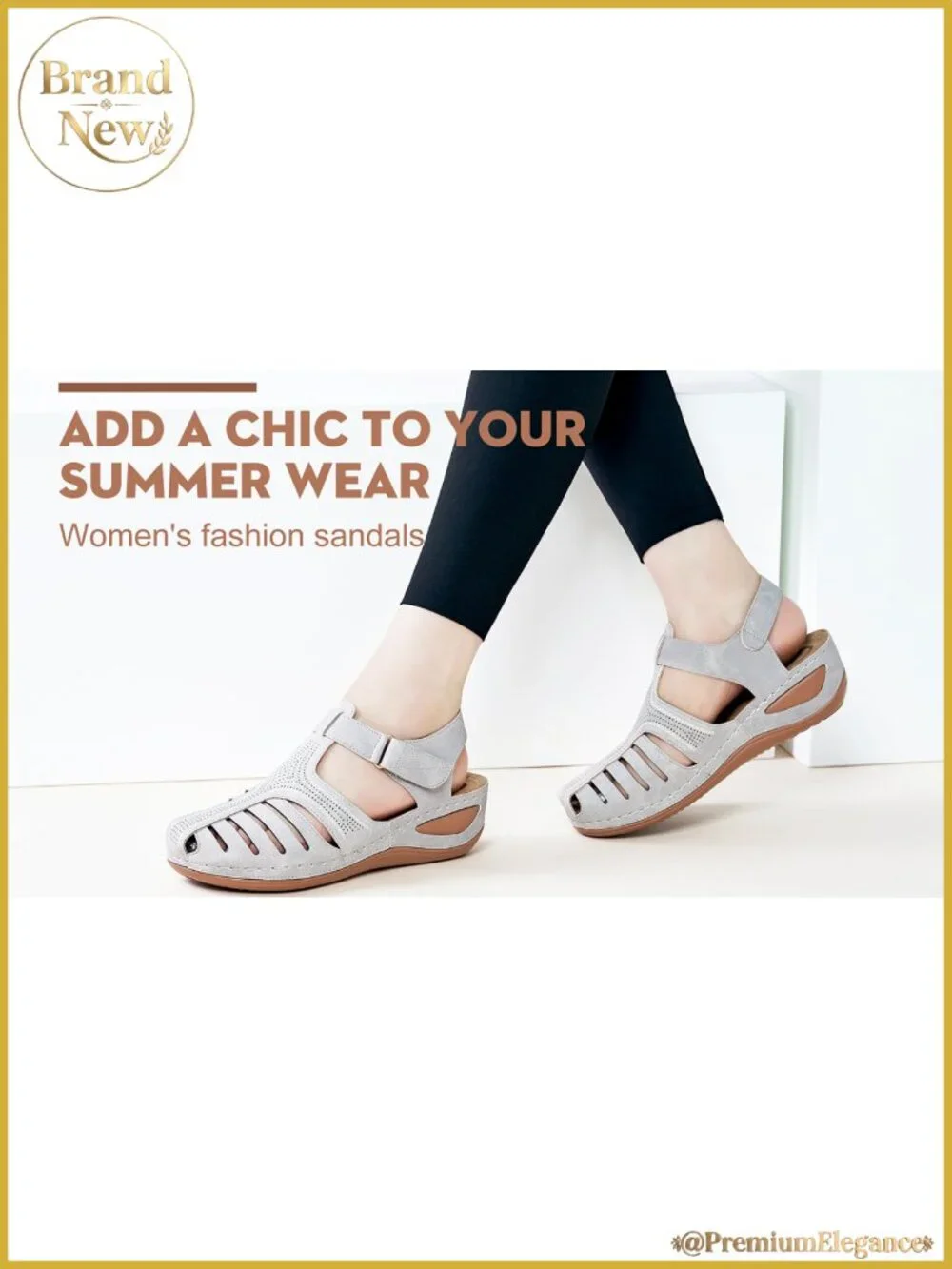 Women's Wedge Sandals Platform Closed Toe Ankle Strap Memory Foam Summer Shoes